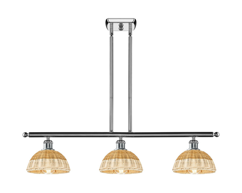 Innovations 516-3I-PC-NBD2-75-NAT Three Light Island Pendant, Polished Chrome
