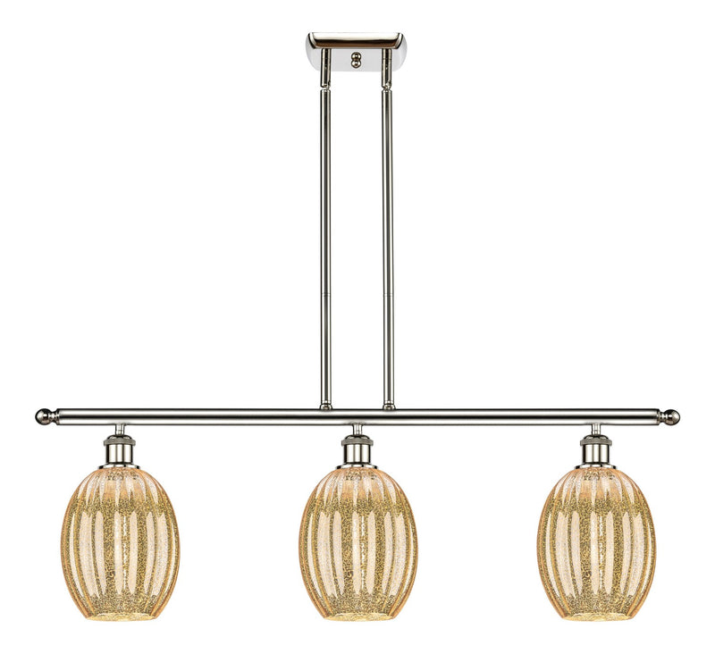 Innovations 516-3I-PN-G459-6ME Three Light Island Pendant, Polished Nickel