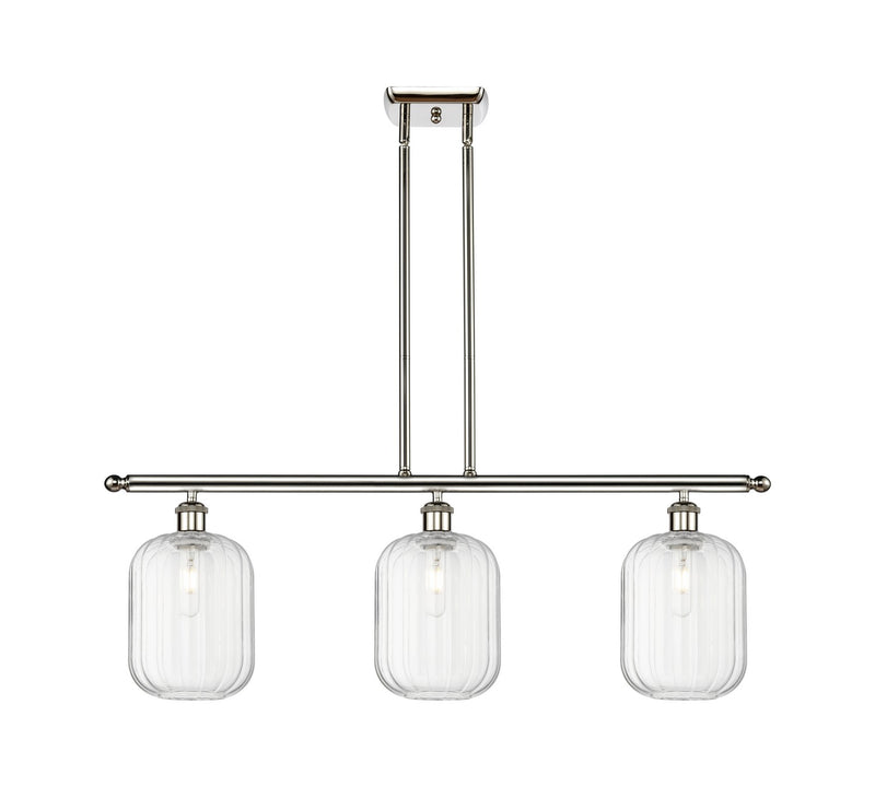 Innovations 516-3I-PN-G460-7CL Three Light Island Pendant, Polished Nickel