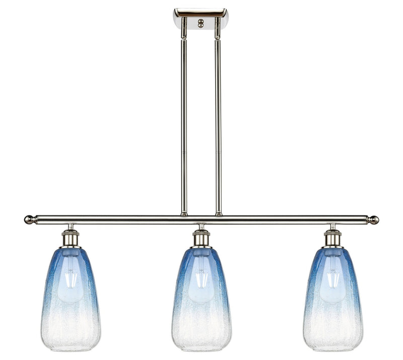 Innovations 516-3I-PN-G480-6SB Three Light Island Pendant, Polished Nickel