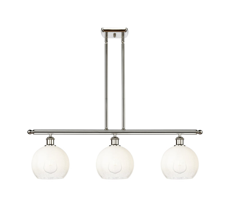 Innovations 516-3I-PN-G483-8OP Three Light Island Pendant, Polished Nickel