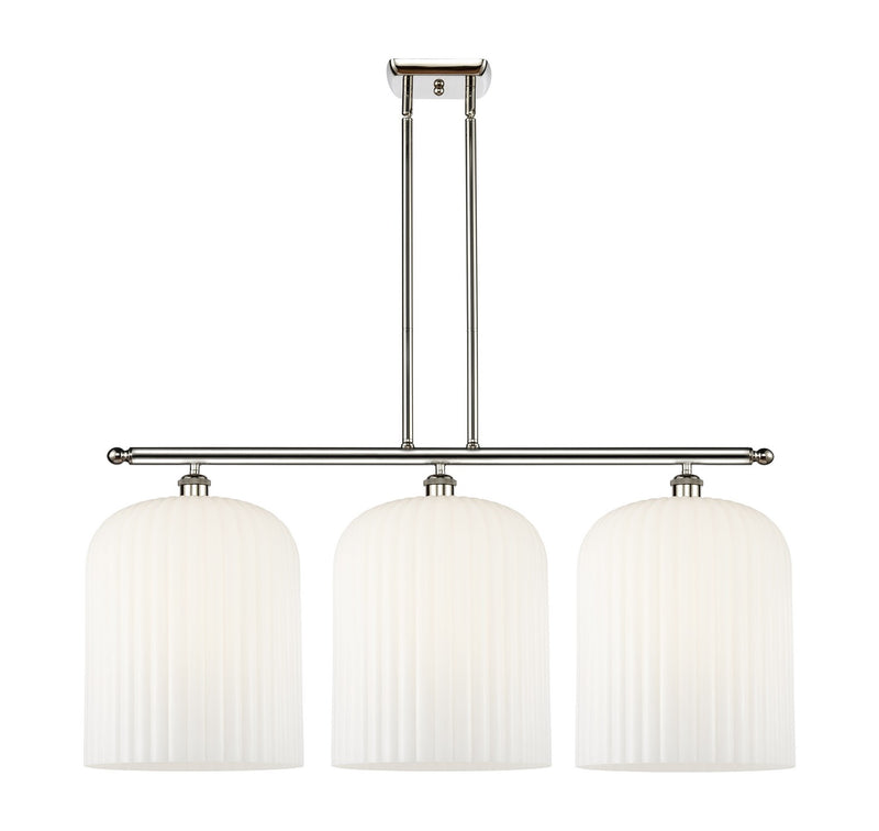 Innovations 516-3I-PN-G559-12GWH Three Light Island Pendant, Polished Nickel