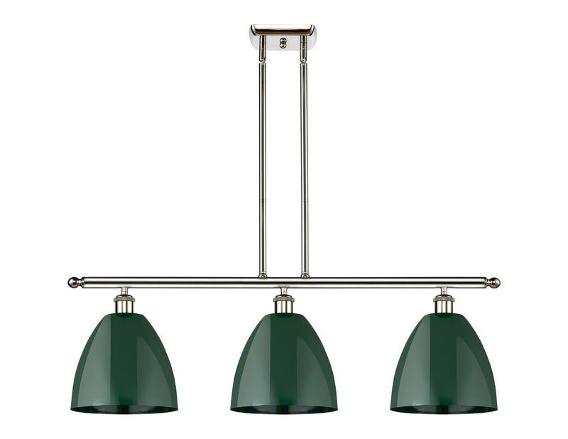 Innovations 516-3I-PN-MBD-9-GR Three Light Island Pendant, Polished Nickel