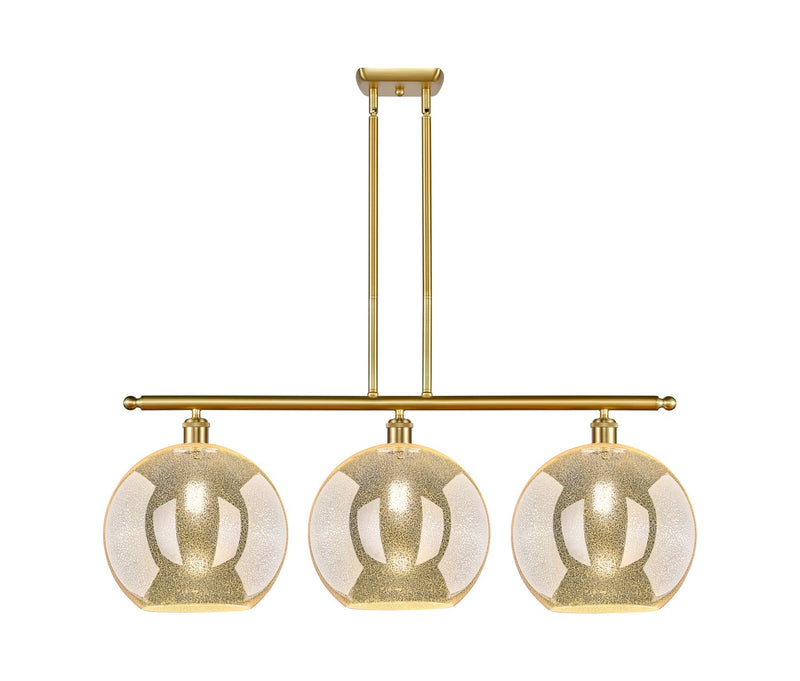 Innovations 516-3I-SG-G128-12 Three Light Island Pendant, Satin Gold