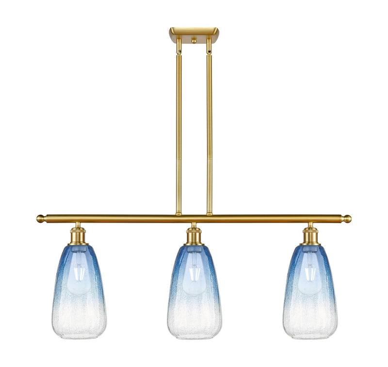 Innovations 516-3I-SG-G480-6SB Three Light Island Pendant, Satin Gold