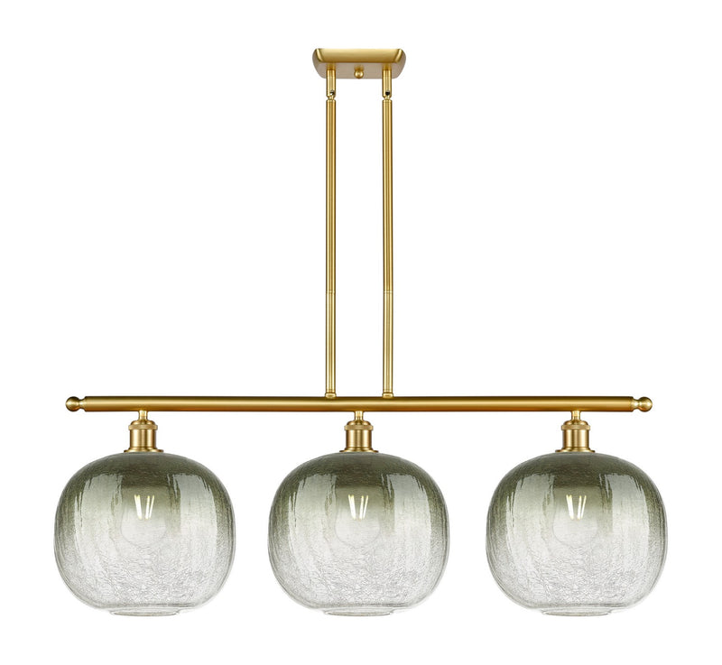 Innovations 516-3I-SG-G481-10SL Three Light Island Pendant, Satin Gold