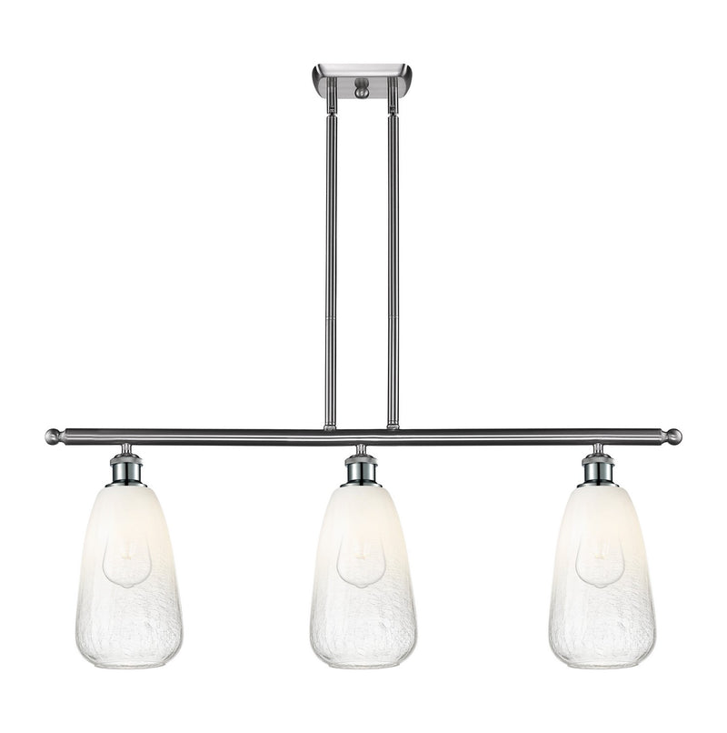 Innovations 516-3I-SN-G480-6OP Three Light Island Pendant, Brushed Satin Nickel
