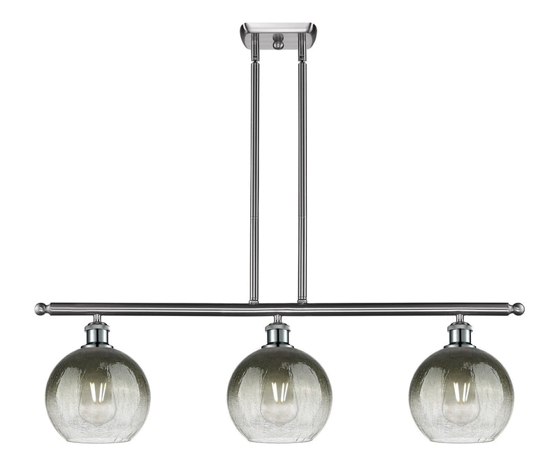 Innovations 516-3I-SN-G483-8SL Three Light Island Pendant, Brushed Satin Nickel
