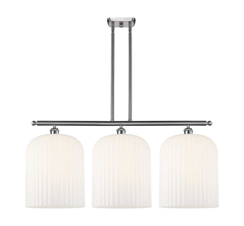 Innovations 516-3I-SN-G559-12GWH Three Light Island Pendant, Brushed Satin Nickel