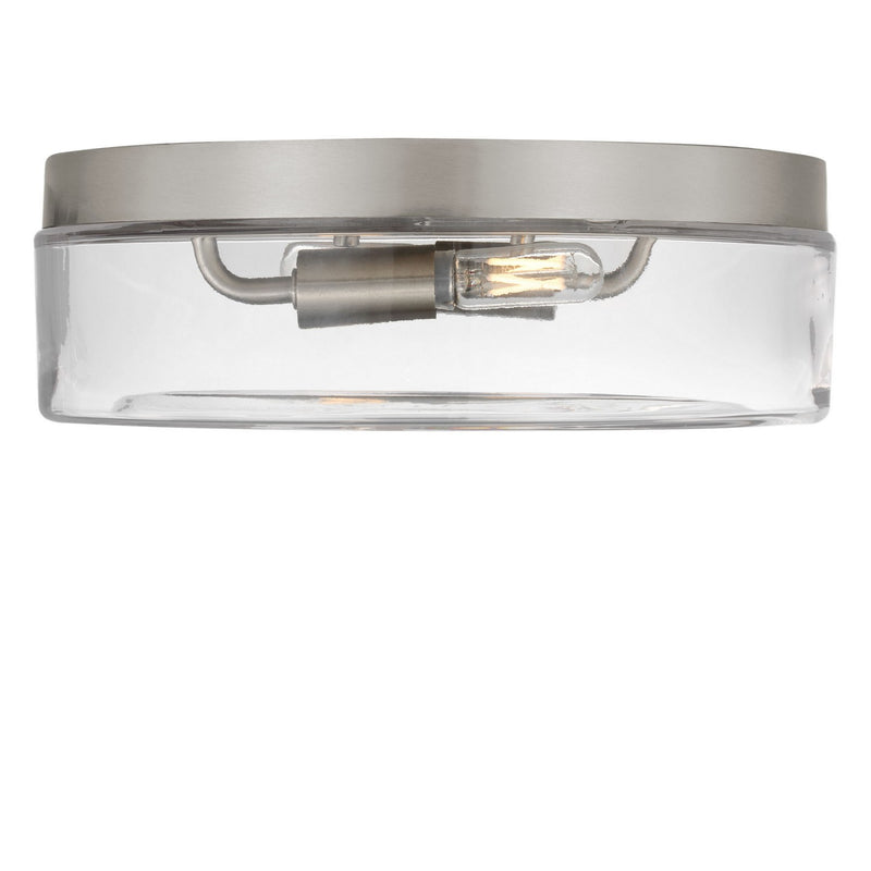 Generation Lighting GLF1722BNE Two Light Flush Mount, Brushed Nickel