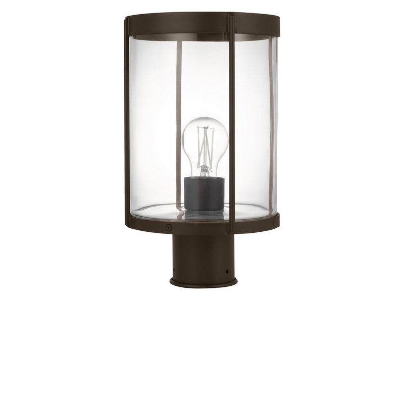 Generation Lighting GLO1741C-ANBZ One Light Outdoor Post Lantern, Antique Bronze