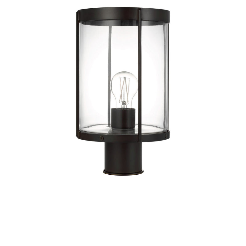 Generation Lighting GLO1741C-TXBE One Light Outdoor Post Lantern, Textured Black