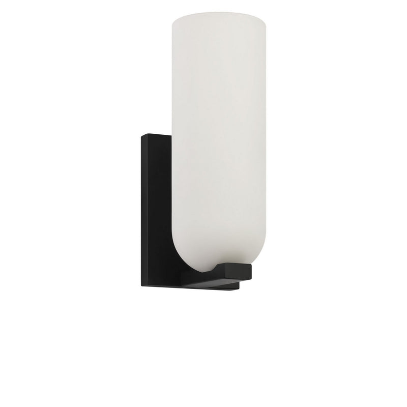 Generation Lighting GLV1951MBKE One Light Vanity, Midnight Black