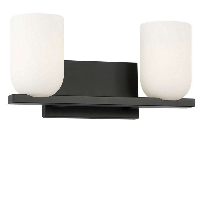 Generation Lighting GLV1962MBK Two Light Vanity, Midnight Black