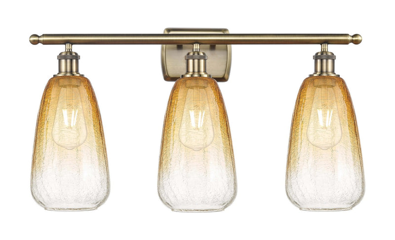 Innovations 516-3W-AB-G480-6AM Three Light Bath Vanity, Antique Brass