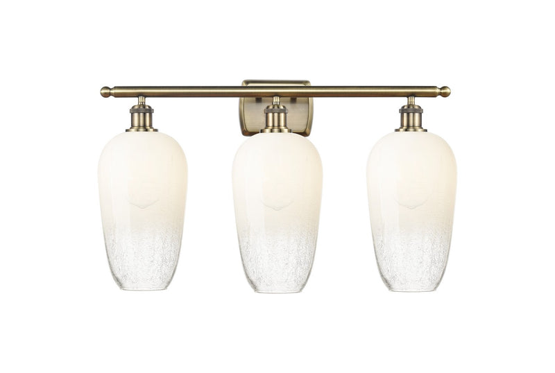 Innovations 516-3W-AB-G484-7OP Three Light Bath Vanity, Antique Brass