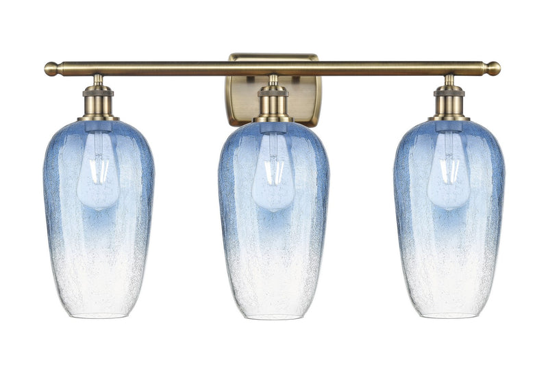 Innovations 516-3W-AB-G484-7SB Three Light Bath Vanity, Antique Brass