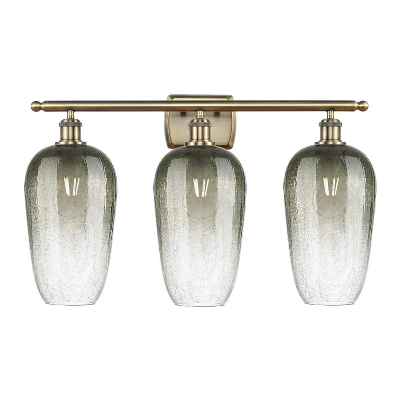 Innovations 516-3W-AB-G484-7SL Three Light Bath Vanity, Antique Brass