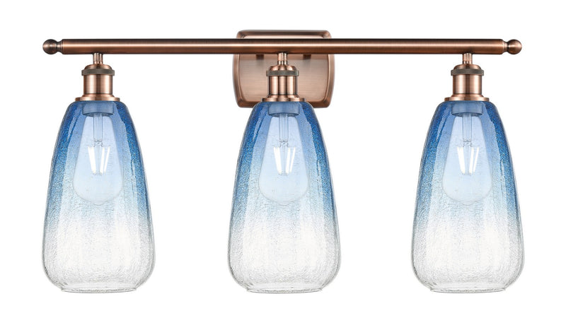 Innovations 516-3W-AC-G480-6SB Three Light Bath Vanity, Antique Copper