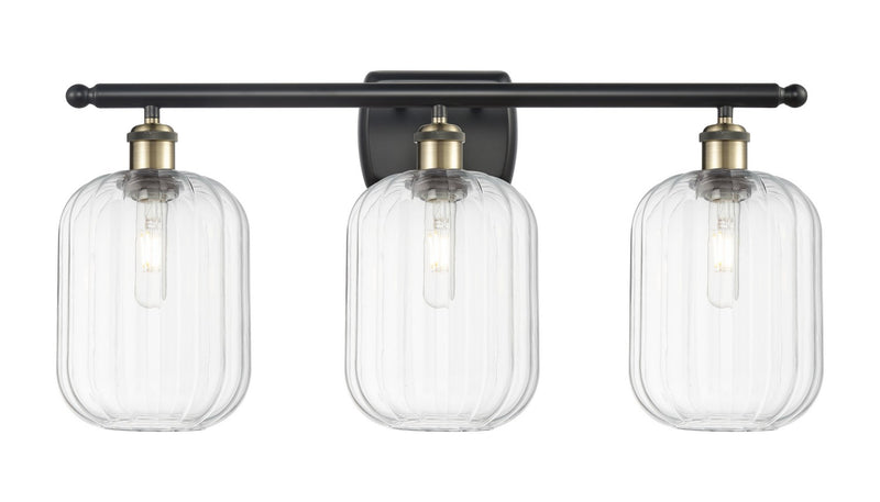 Innovations 516-3W-BAB-G460-7CL Three Light Bath Vanity, Black Antique Brass