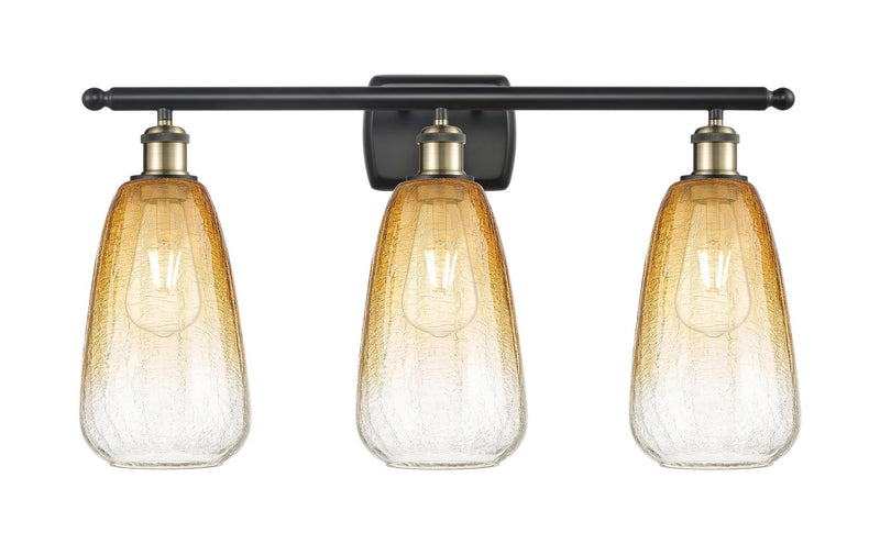 Innovations 516-3W-BAB-G480-6AM Three Light Bath Vanity, Black Antique Brass