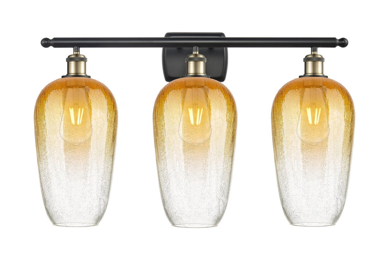 Innovations 516-3W-BAB-G484-7AM Three Light Bath Vanity, Black Antique Brass