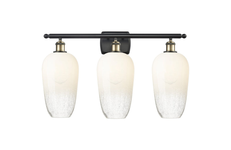 Innovations 516-3W-BAB-G484-7OP Three Light Bath Vanity, Black Antique Brass