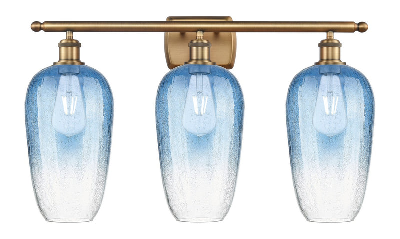 Innovations 516-3W-BB-G484-7SB Three Light Bath Vanity, Brushed Brass