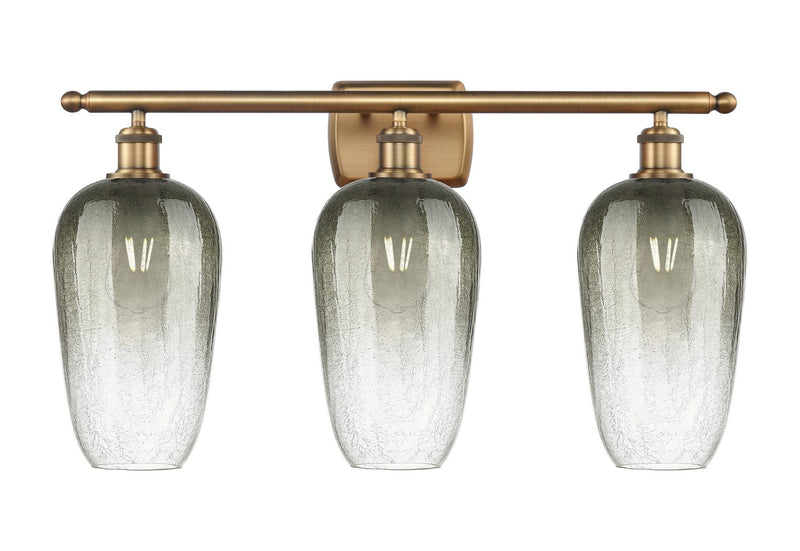 Innovations 516-3W-BB-G484-7SL Three Light Bath Vanity, Brushed Brass