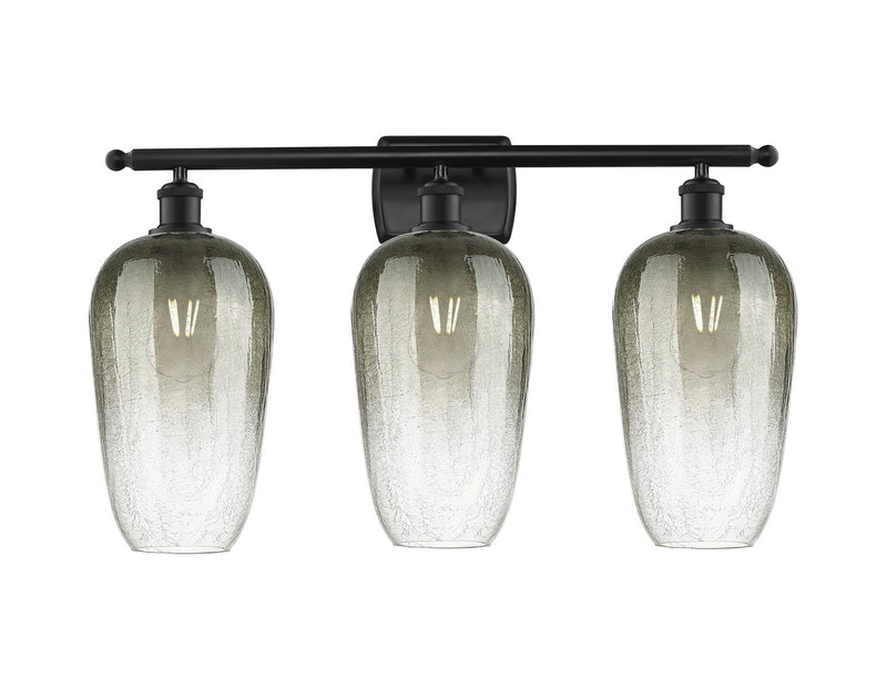 Innovations 516-3W-BK-G484-7SL Three Light Bath Vanity, Matte Black