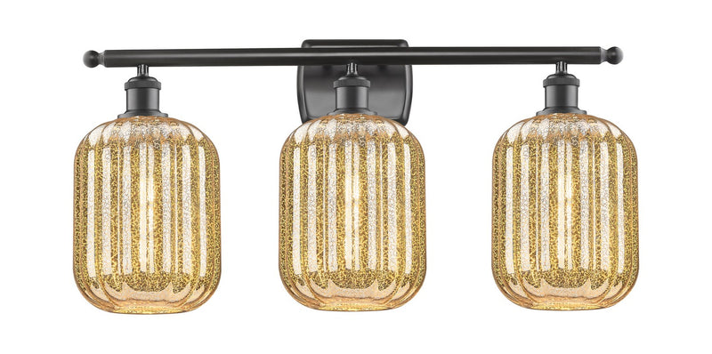 Innovations 516-3W-OB-G460-7ME Three Light Bath Vanity, Oil Rubbed Bronze