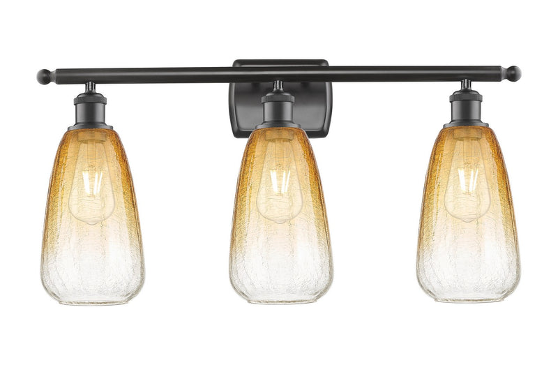 Innovations 516-3W-OB-G480-6AM Three Light Bath Vanity, Oil Rubbed Bronze