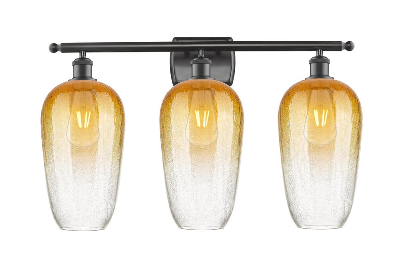 Innovations 516-3W-OB-G484-7AM Three Light Bath Vanity, Oil Rubbed Bronze
