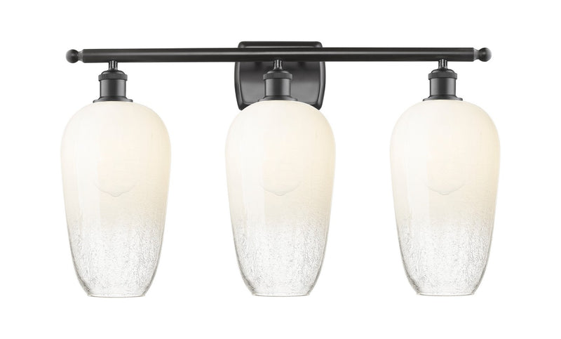 Innovations 516-3W-OB-G484-7OP Three Light Bath Vanity, Oil Rubbed Bronze