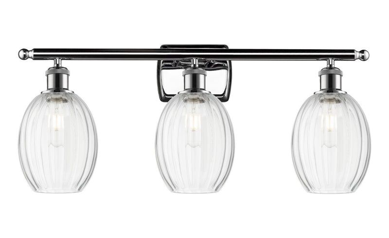Innovations 516-3W-PC-G459-6CL Three Light Bath Vanity, Polished Chrome