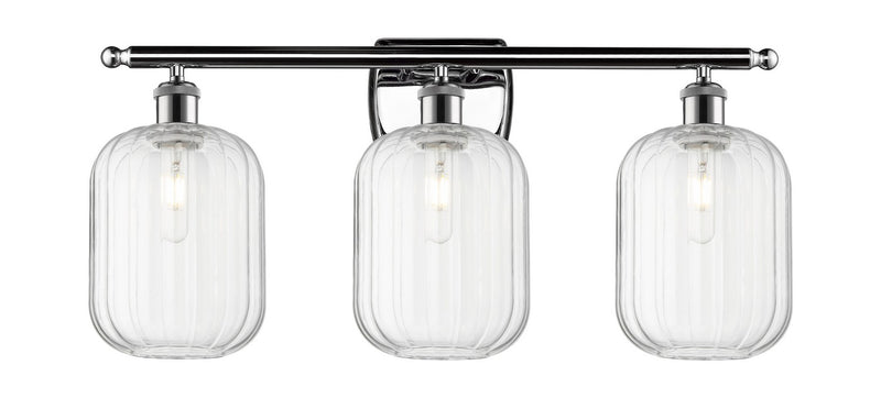 Innovations 516-3W-PC-G460-7CL Three Light Bath Vanity, Polished Chrome