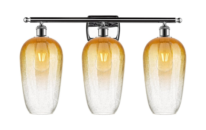 Innovations 516-3W-PC-G484-7AM Three Light Bath Vanity, Polished Chrome