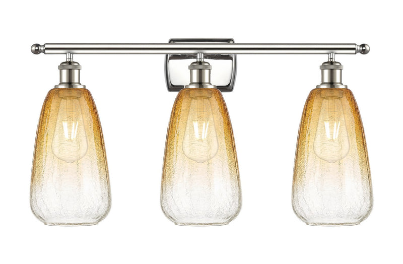 Innovations 516-3W-PN-G480-6AM Three Light Bath Vanity, Polished Nickel