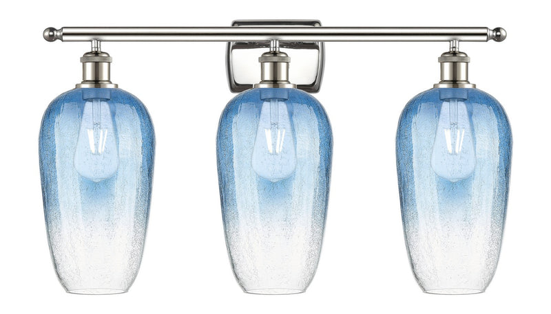 Innovations 516-3W-PN-G484-7SB Three Light Bath Vanity, Polished Nickel