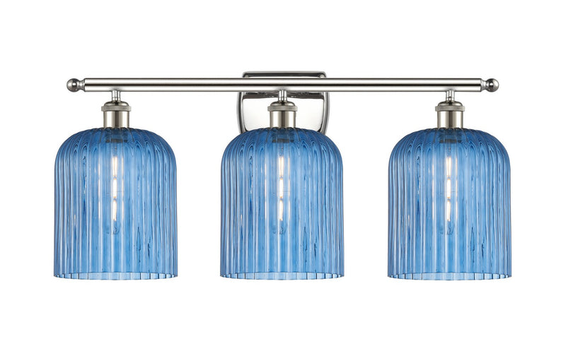 Innovations 516-3W-PN-G559-8BL Three Light Bath Vanity, Polished Nickel