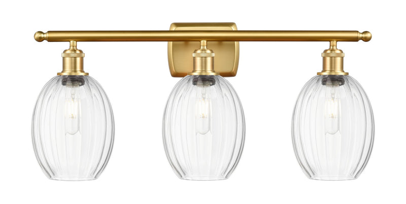 Innovations 516-3W-SG-G459-6CL Three Light Bath Vanity, Satin Gold
