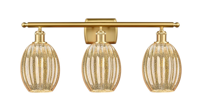 Innovations 516-3W-SG-G459-6ME Three Light Bath Vanity, Satin Gold