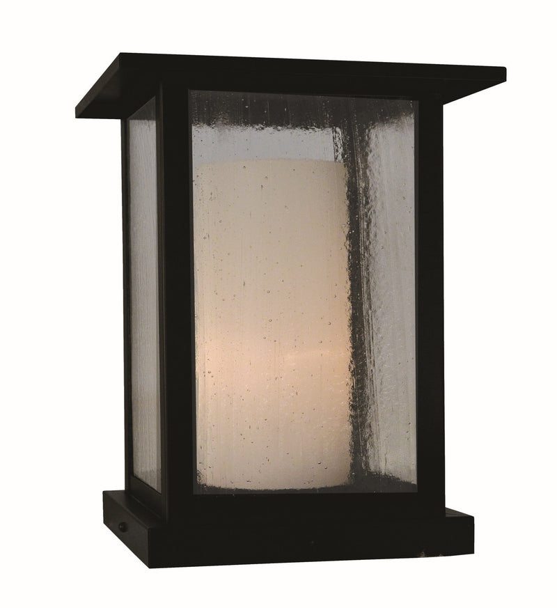 Arroyo MEC-8CS-BK One Light Column Mount, Satin Black