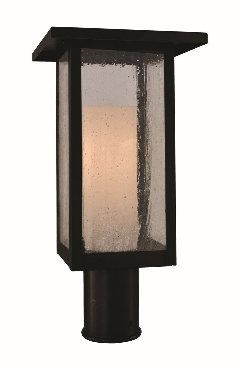 Arroyo MEP-8LCS-BK One Light Post Mount, Satin Black