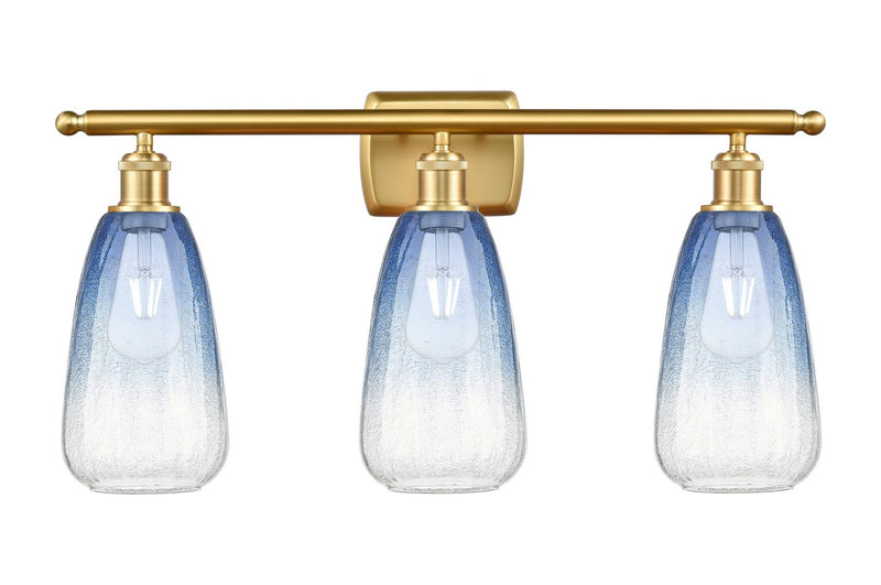 Innovations 516-3W-SG-G480-6SB Three Light Bath Vanity, Satin Gold