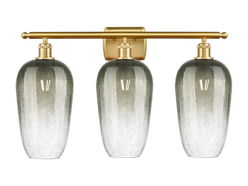 Innovations 516-3W-SG-G484-7SL Three Light Bath Vanity, Satin Gold
