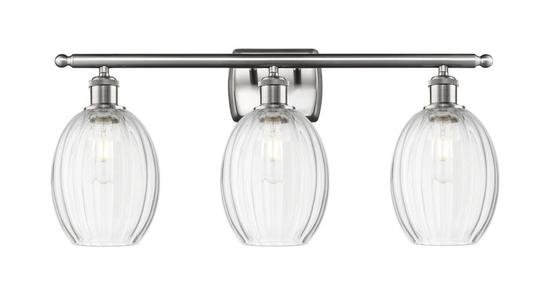 Innovations 516-3W-SN-G459-6CL Three Light Bath Vanity, Brushed Satin Nickel