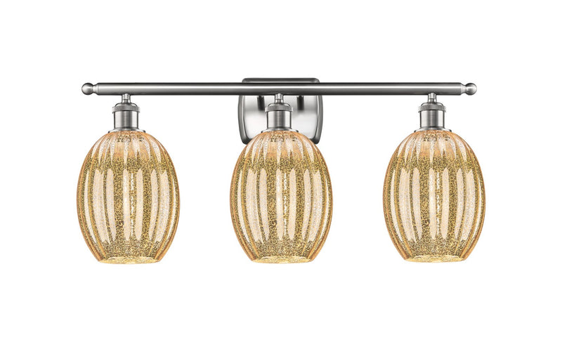 Innovations 516-3W-SN-G459-6ME Three Light Bath Vanity, Brushed Satin Nickel