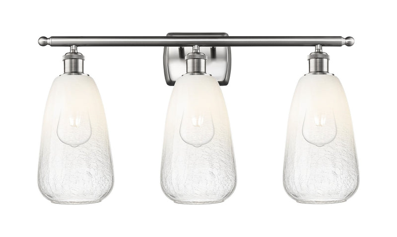 Innovations 516-3W-SN-G480-6OP Three Light Bath Vanity, Brushed Satin Nickel