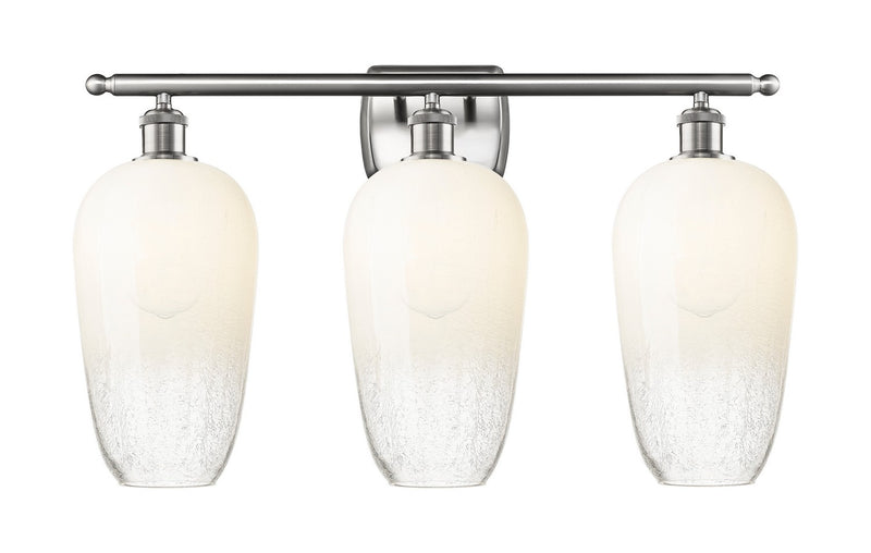 Innovations 516-3W-SN-G484-7OP Three Light Bath Vanity, Brushed Satin Nickel